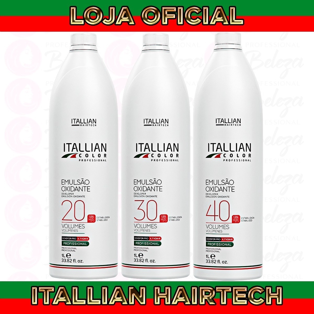 Itallian Color 3 Unidades Oxidante 20, 30, 40 Volumes em Oferta na Shopee