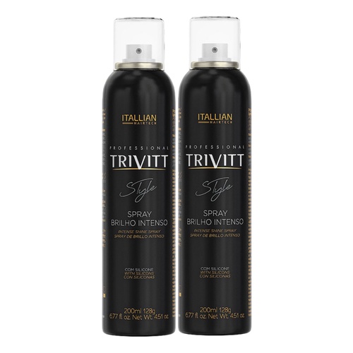 Kit 02 Unidades Trivitt Spray De Brilho Perfume Para Cabelo - Beauty