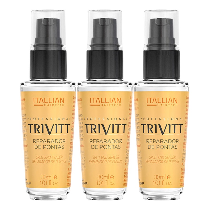 Kit 3 Reparador Trivitt 30 Ml -  Itallian Color - Beauty