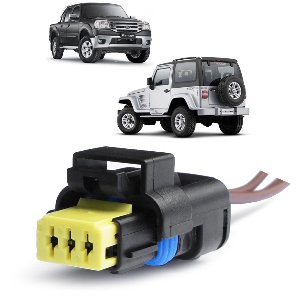 Plug Conector Sensor Flauta Ford Ranger Troller 3.0 Diesel 2005 a 2012