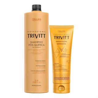 Kit Shampoo Pós Química 1 Litro E Hidratação 200g Trivitt