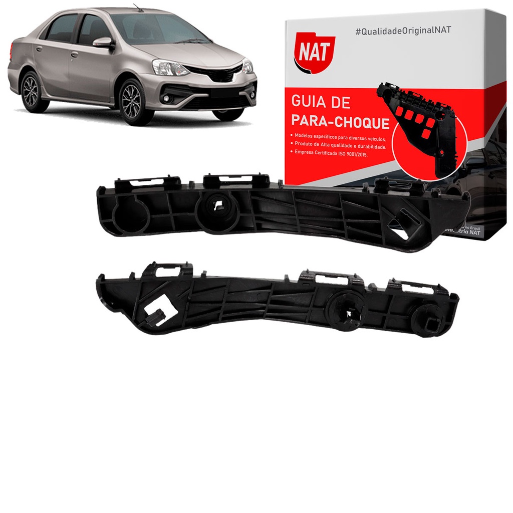 Suporte Guia Parachoque Etios Sedan 2013 Até 2021 Traseiro