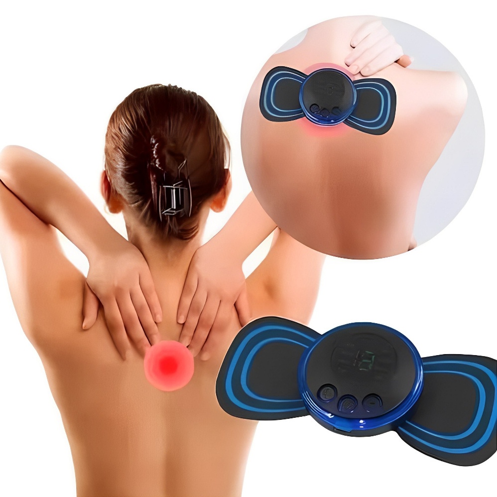 Mini Massageador de Cervical Elétrico Portátil Alivia Dores Corpo Pescoço