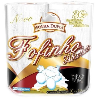 Papel Higiênico Fofinho 32 Rolos Folha Dupla 30 Metros