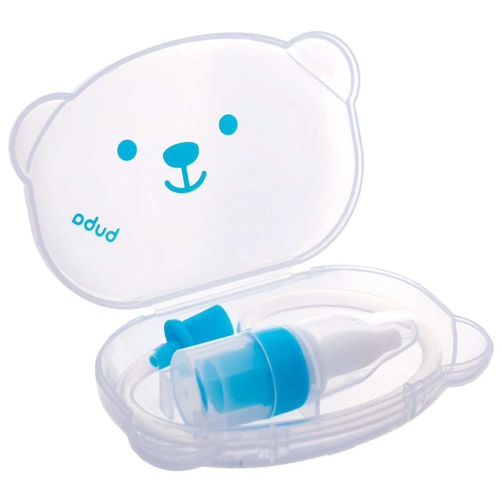 Aspirador Nasal Sucção Estojo Ursinho Nariz Neném Bebê Buba