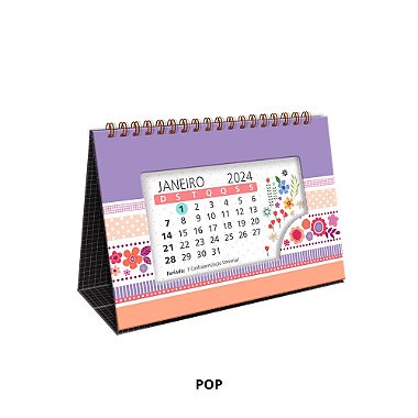 Calendário de mesa 2024 Pop FINA IDEIA