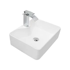 Kit Cuba Pia Louca Cerâmica Banheiro Com Torneira e Válvula Cromada 28