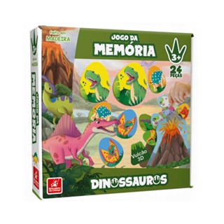 Jogo da Memória Dinossauros - Brincadeira de Criança em Oferta na Shopee