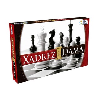 Jogo Xadrez e Dama - Pais e Filhos em Oferta na Shopee