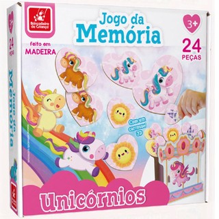 Jogo da Memória Unicórnios - Brincadeira de Criança em Oferta na Shopee