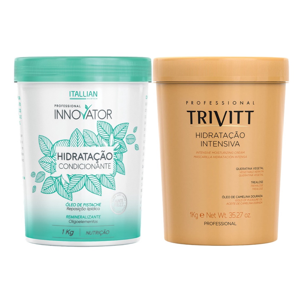 Mascara 1 Kg Trivitt  Hidratacao 1 Kg Innovator Itallian Col em Oferta na Shopee