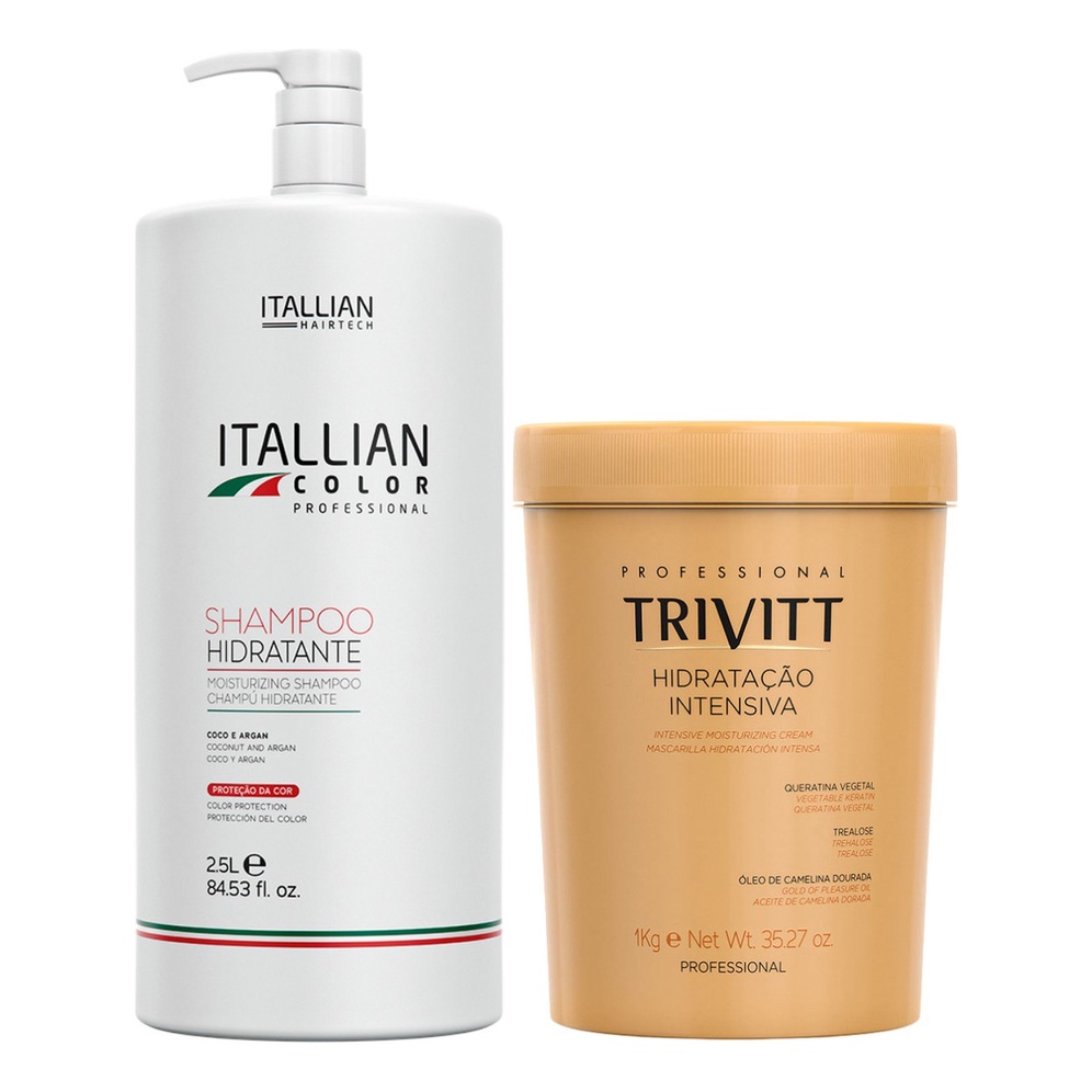 Shampoo Hidratante Lavatório Itallian Color 2,5l + Marcara em Oferta na Shopee