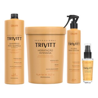 Kit Trivitt Itallian Shampoo 1l Mascara 1kg Fluido Reparador