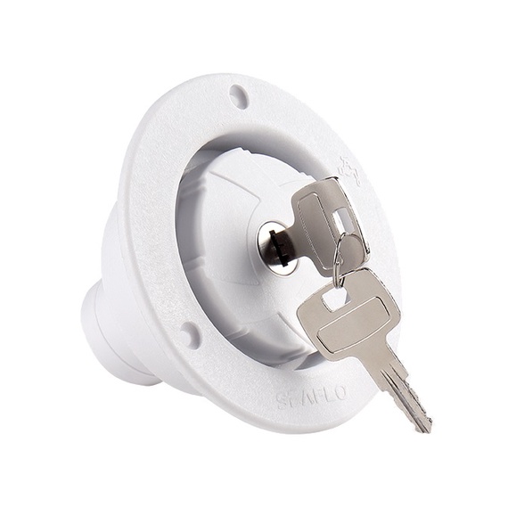 Bocal Abastecimento Água Externo 40mm Chave Motorhome Barco