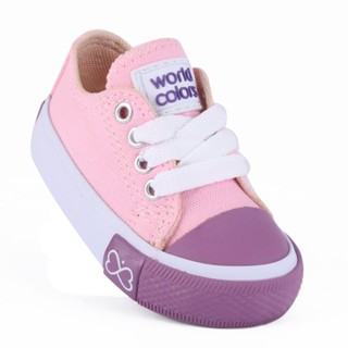 Tênis Infantil Feminino Star Baby Worldcolors - Rosa/uva