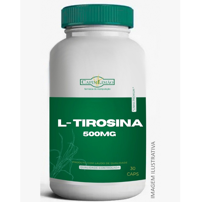 L Tirosina 500mg 30 cápsulas