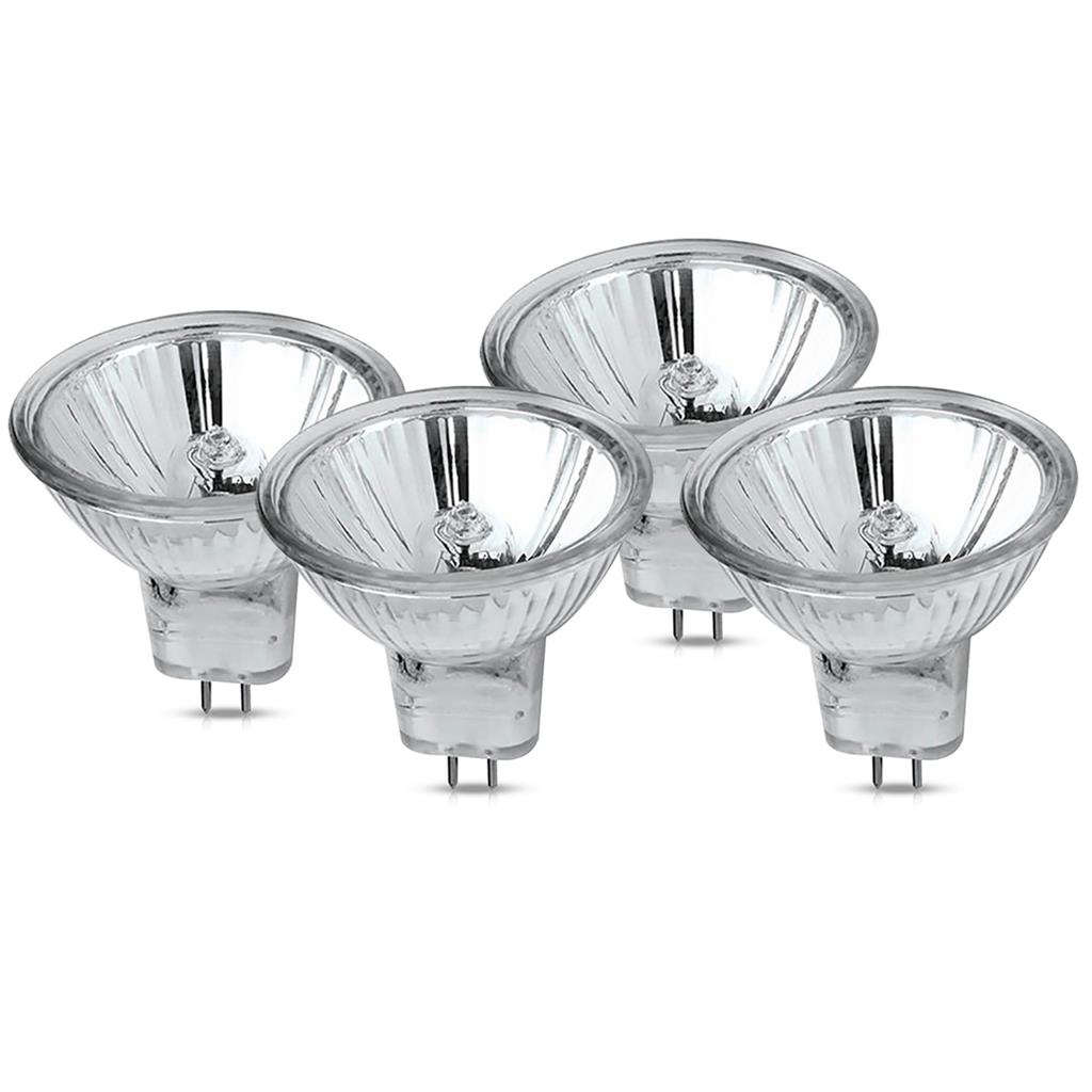 Kit 4 Lampadas Halogena Dicroica Mini Mr11 35W 12V Gu4 2800K