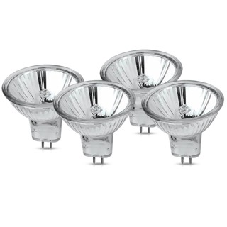 Kit 4 Lampadas Halogena Dicroica Mini Mr11 35W 12V Gu4 2800K
