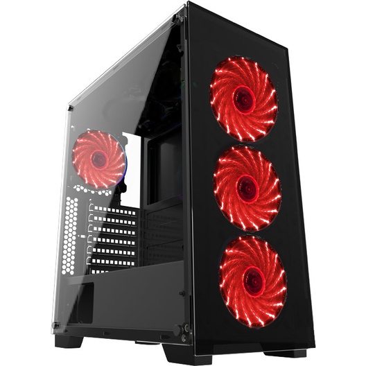 Gabinete Gamer Vidro Usb3.0 Xway 01144 4 Cooler Fans Led