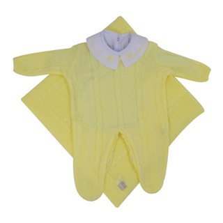 Kit Maternidade Trança Amarela e Body Gola Bordada DU em Oferta na Shopee