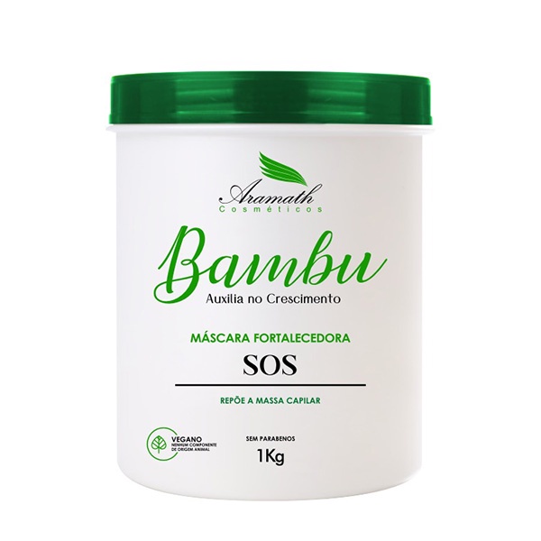 Máscara Capilar Broto De Bambu S.o.s 1k Aramath Profissional