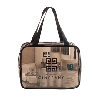 Bolsa De PVC Transparente Para Cosméticos Impermeável Portátil De Média Capacidade Viagem/Produtos De Higiene Pessoal Jorge