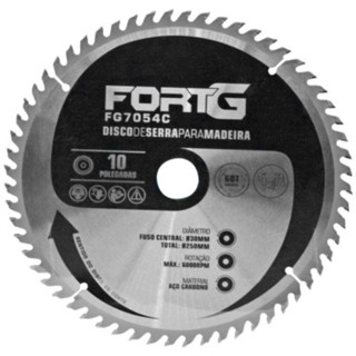 Disco de Serra para Madeira em Aço Carbono 10 Pol. 250x30mm