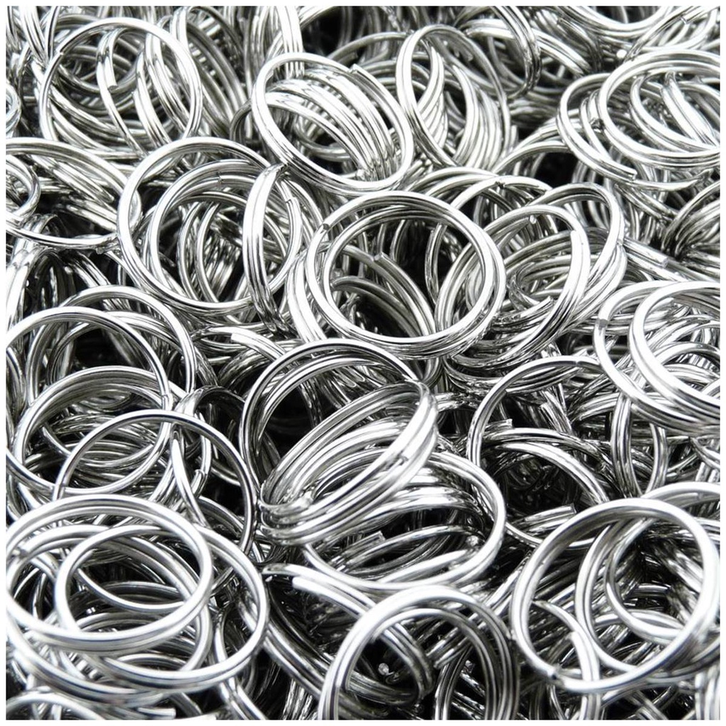 100 Argolas Para Chaveiro - 12mm - Menor Preço!