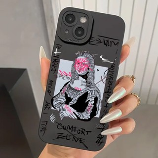 Grafite Grande Arte Estética Mona Lisa Capa Para Telefone Samsung Galaxy S23 Ultra S22 Plus S21 S20 FE Nota 20 De Silicone Macia À Prova De Choque