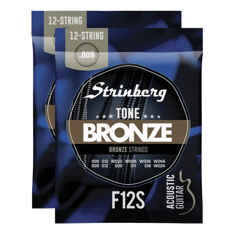 Kit 2 Encordoamento Strinberg Para Violão F12S - 12 Cordas em Oferta na Shopee