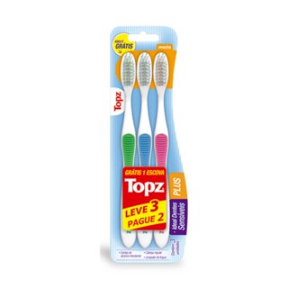 Topz Plus Escova Dental C/3