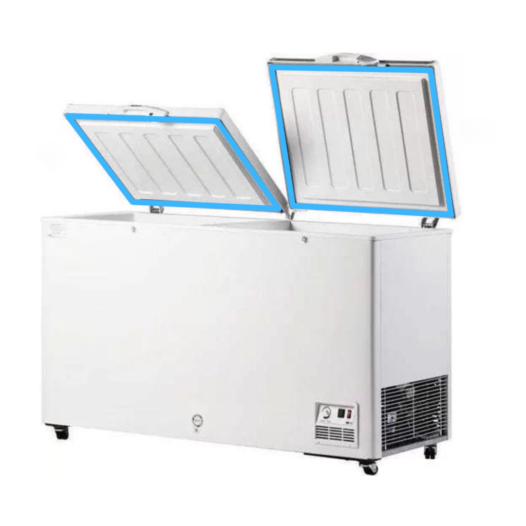 Kit 2 Borracha Gaxeta Freezer Gelopar Ghba410 61x63 Original