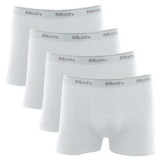 Kit Cueca Boxer Mash 4 Peças Masculina Algodão Elástico em Oferta na Shopee