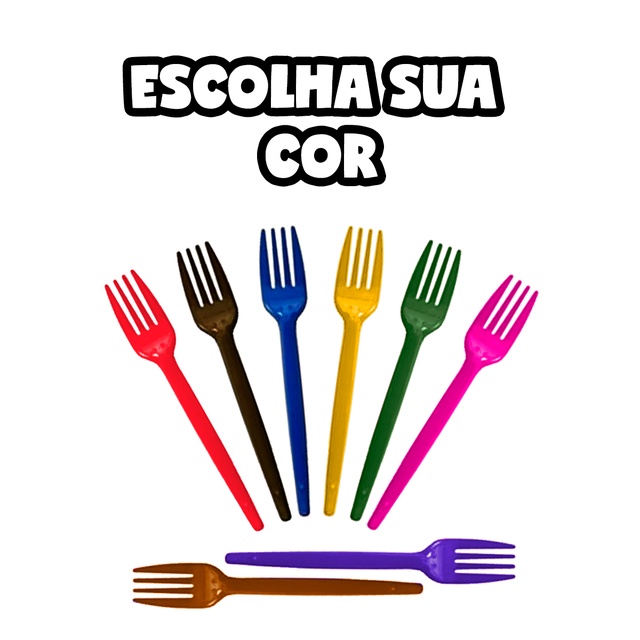 Garfo Sobremesa Descartável Artimagem - Pacote com 10un.