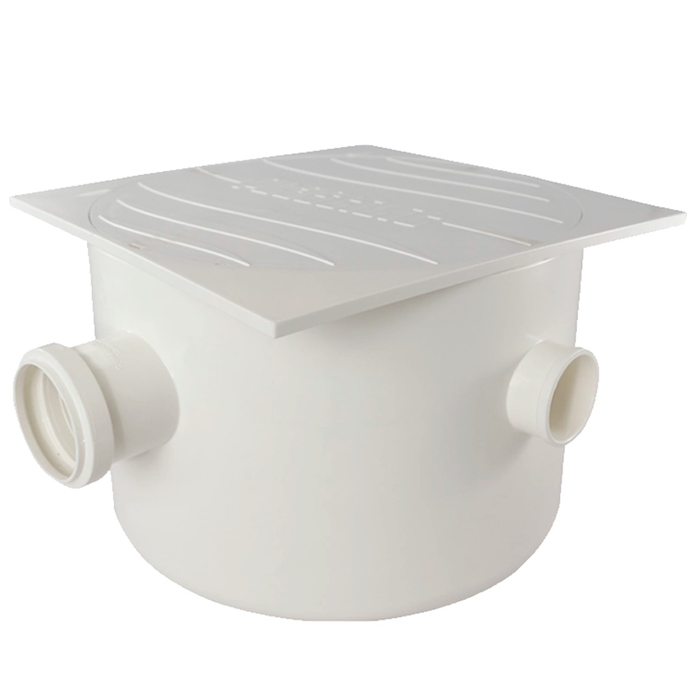 Caixa Sifonada Quadrada Branca DN 50 250X172X50mm Com Tampa Reforçada Esgoto Encanamento Escoamento em Oferta na Shopee