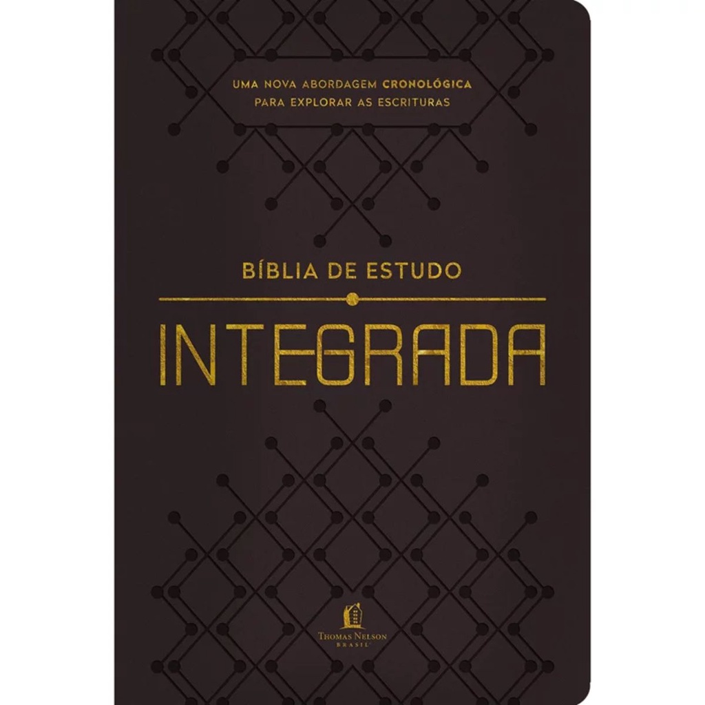 Bíblia de estudo integrada | NVI | Capa Luxo Marrom em Oferta na Shopee