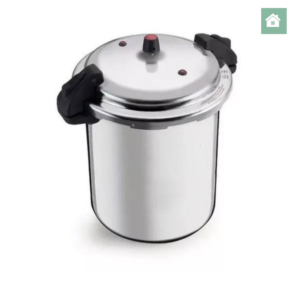 PANELA DE PRESSAO 24 LITROS FECHAMENTO EXTERNO POLIDA ALUMINIO NACIONAL em Oferta na Shopee