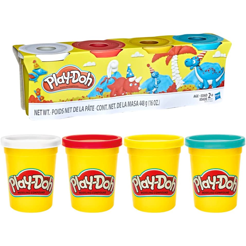 Massa de Modelar Play-Doh com 4 Potes - Hasbro