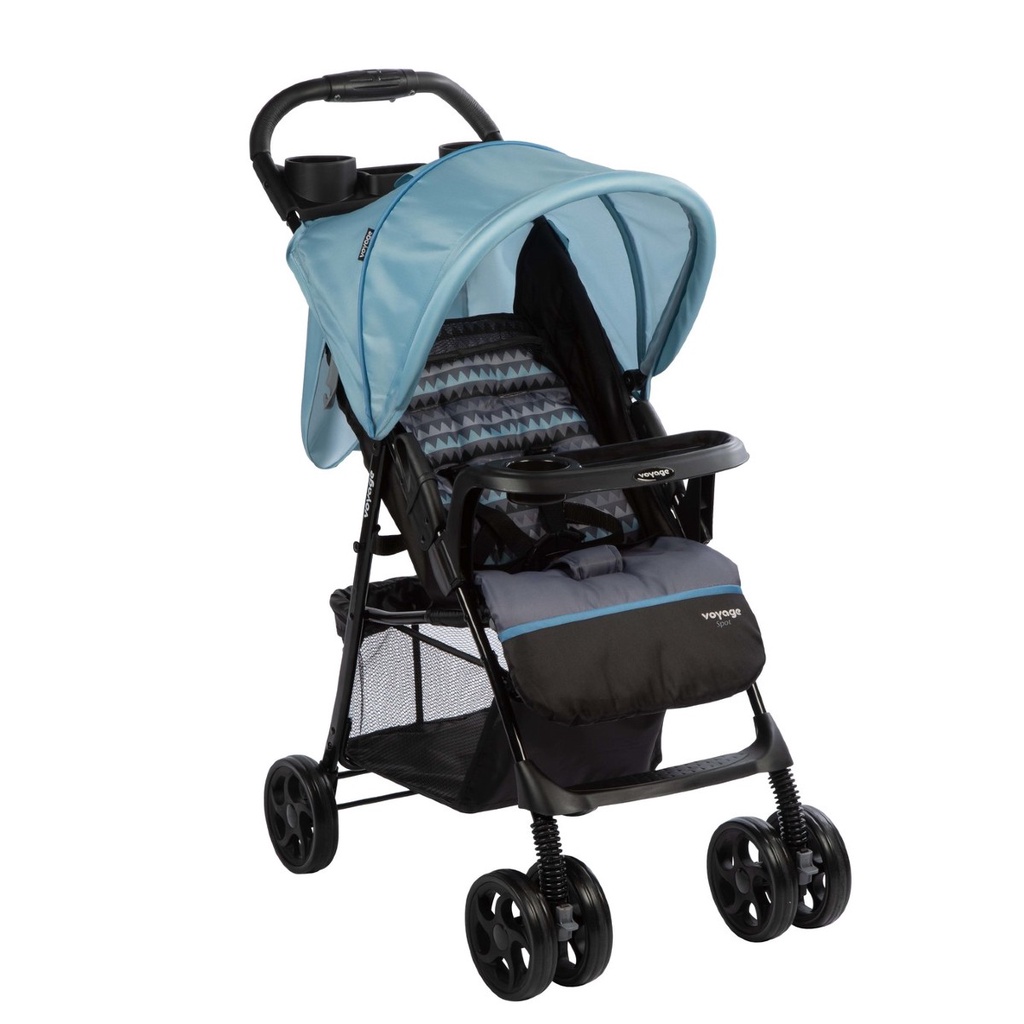 Carrinho De Passeio Para Bebê Spot (Até 15kg) Azul - Voyage - Mom & Baby
