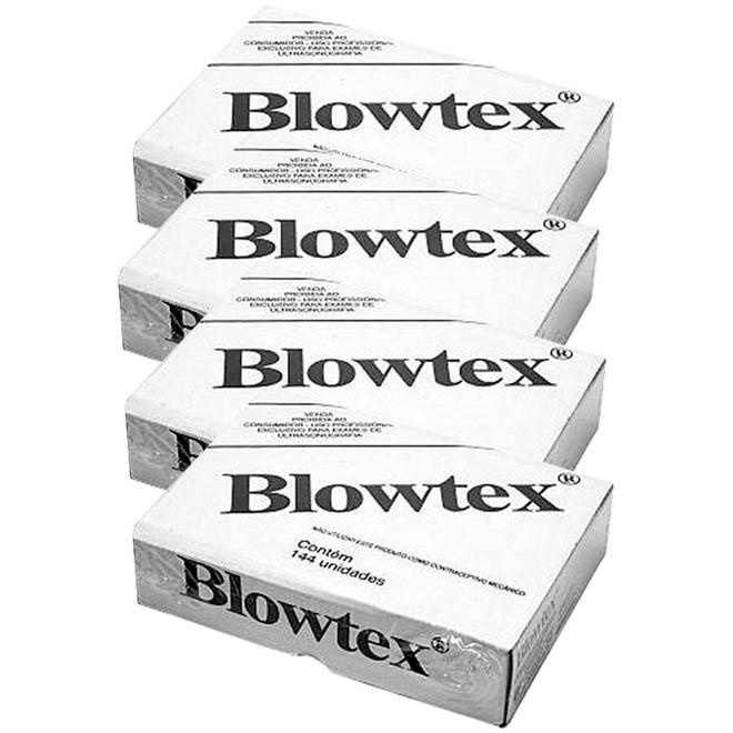 Kit 4 Preservativos Blowtex Não Lubrificado 144 Unidades em Oferta na Shopee