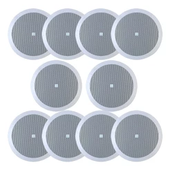 Kit 10 Arandelas JBL 6CO2R Redonda Branca - 50 Watts RMS