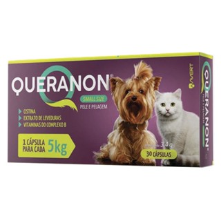 Queranon Cães E Gatos 5kg Small Size 30 Capsulas Avert 3,4g em Oferta na Shopee