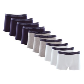 Kit 10 Peças Cueca Boxer Mash Algodão Elástico Binado