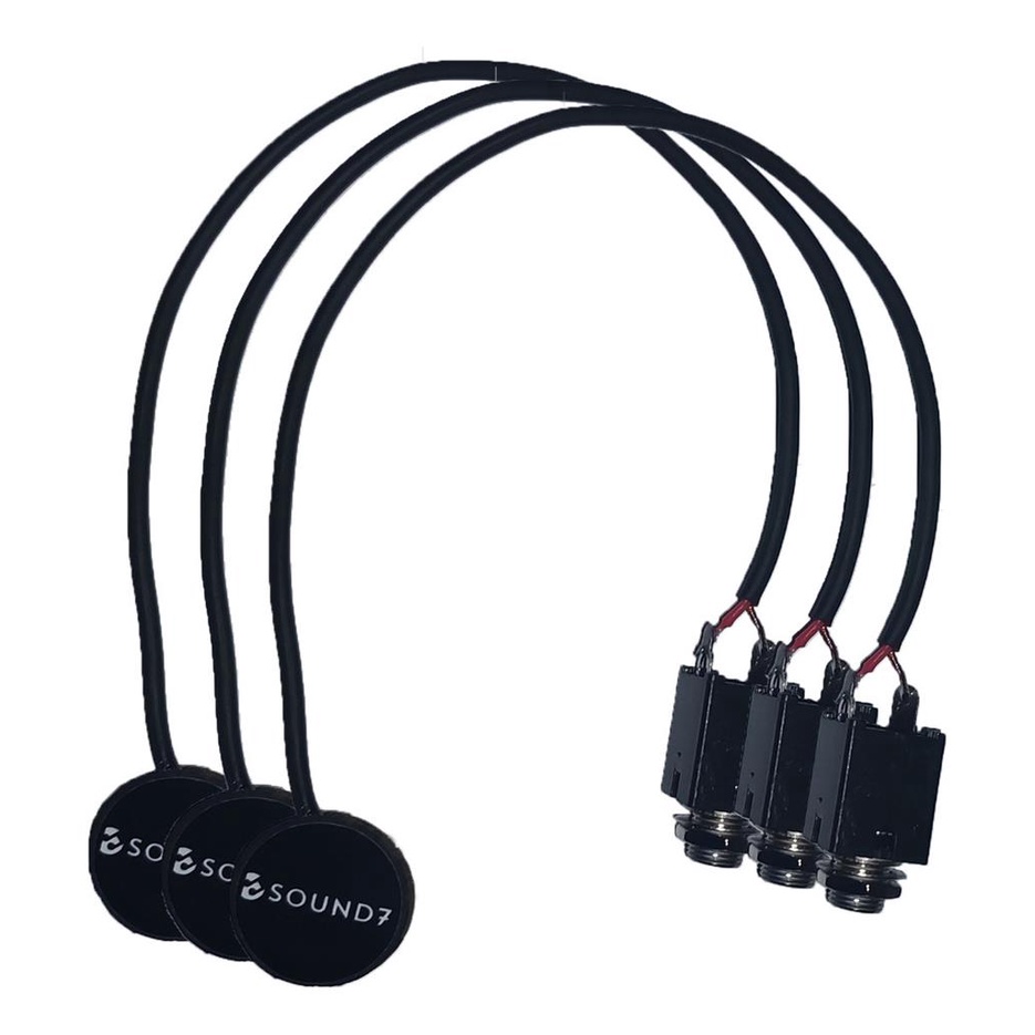 Kit C/ 3 Captador Contato Piezo Cavaco Ukulele Banjo Violao