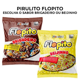 Pirulito Flopito Brigadeiro e Beijinho Escolha o Sabor 500g - Florestal em Oferta na Shopee