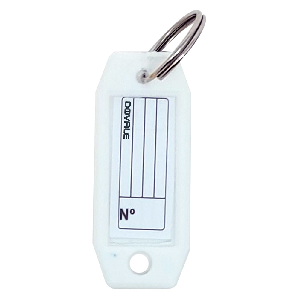 Etiqueta Dovale p/ Chaves Modelo 3 Branco C/10 unid. - 77240