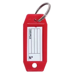 Etiqueta Dovale p/ Chaves Modelo 3 Vermelho C/10 unid. - 77243