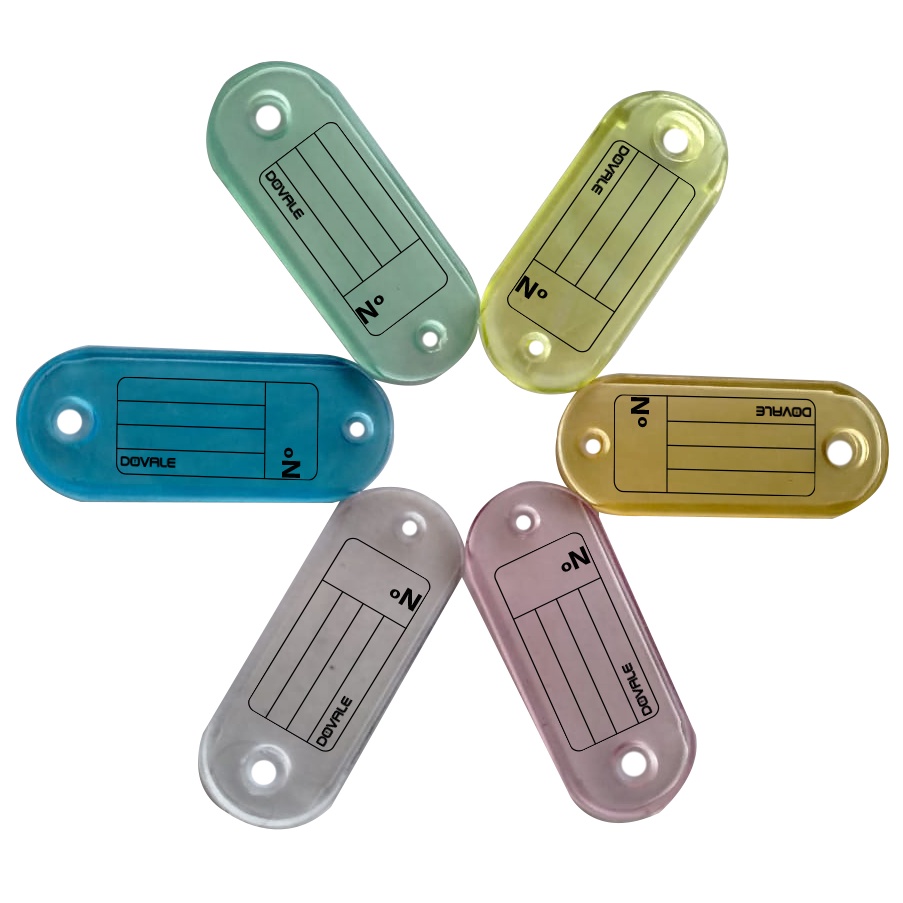 Etiqueta Dovale p/ Chaves Modelo 1 Pacote sortido c/10 - 77254