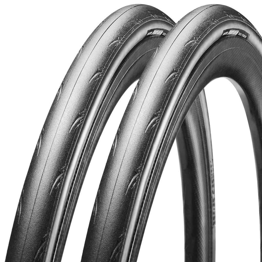 Kit 2 Pneus Maxxis Pursuer 700x25c Dobrável Kevlar Preto