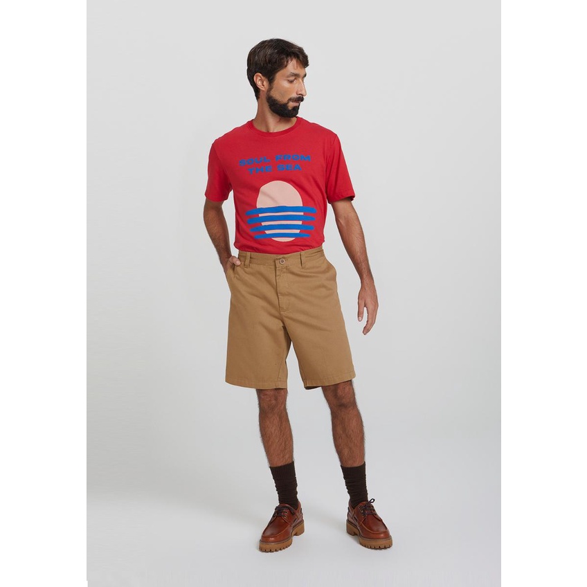 Bermuda Básica Masculina Hering Chino Em Sarja H4BE